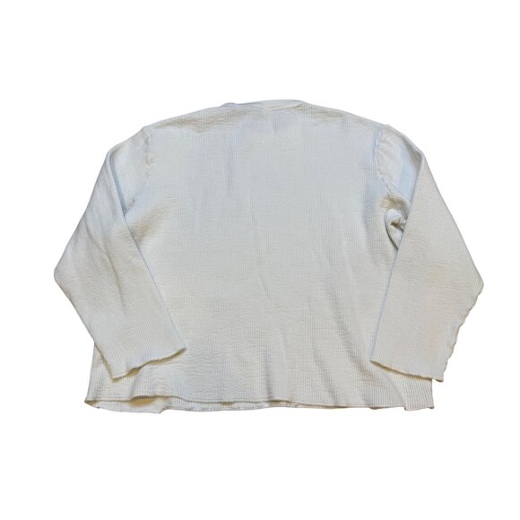 SKIMS Oversized Thermal Waffle Knit Long Sleeve Top Large - Picture 2 of 8